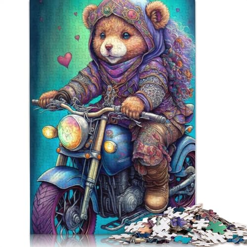 1000-teiliges Kunst-Bären-Puzzle für Erwachsene, Holzpuzzles, Puzzles für Erwachsene, Lernspiel, Herausforderungsspielzeug, 1000 Stück (75 x 50 cm) von LMYmoney