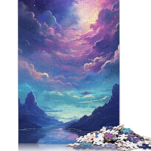 1000-teiliges Puzzle „Berg der Träume“ für Erwachsene, Holzpuzzles für Teenager, Geschenke, einzigartige Heimdekoration und Geschenke, 1000 Stück (75 x 50 cm) von LMYmoney