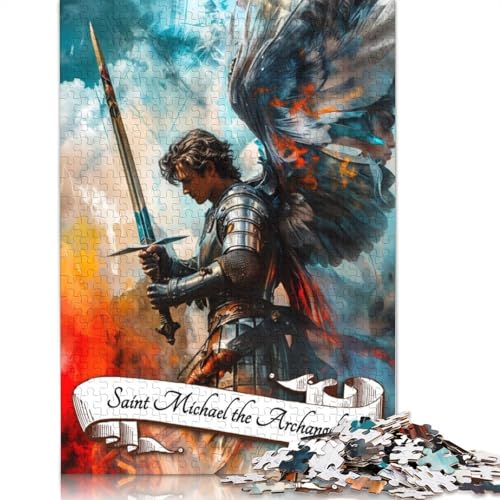 1000-teiliges Puzzle „Erzengel Michael“, Spaß für die ganze Familie, herausforderndes Spiel, Spiele zum Stressabbau und einzigartige Geschenke (75 x 50 cm) von LMYmoney
