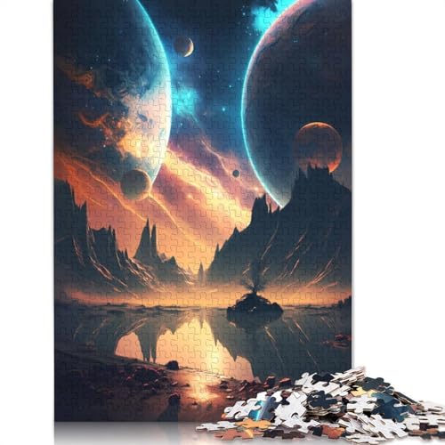 1000-teiliges Puzzle „Galaktische Weltraumerkundung“, ab 18 Jahren, Lernspiele, Puzzles für Erwachsene, für Frauen, für Kinder ab 12 Jahren, 1000 Teile (75 x 50 cm) von LMYmoney