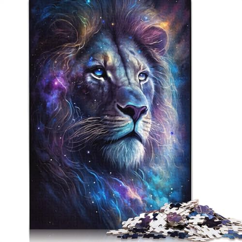 1000-teiliges Puzzle „Kosmischer Löwe“ für Erwachsene und Teenager, 1000 Teile (75 x 50 cm) von LMYmoney