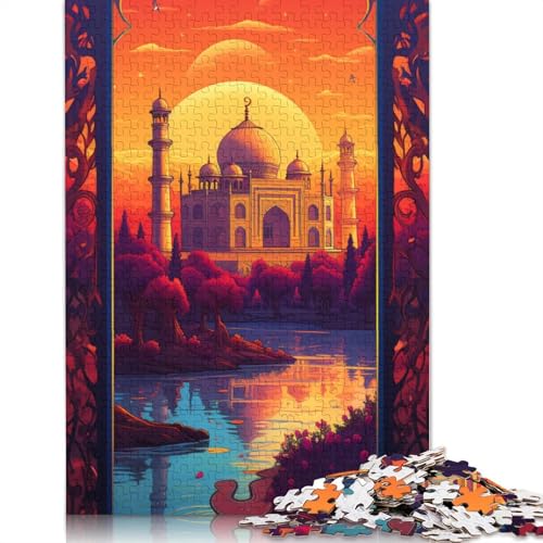 1000-teiliges Puzzle „Sonnenuntergang über der Stadt mit Bäumen“ für Erwachsene und Teenager, Lernspiele für Zuhause, DIY-Spielzeug, 1000 Teile (75 x 50 cm) von LMYmoney