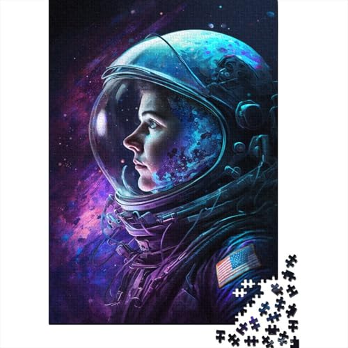 1000-teiliges Puzzle mit Galaxie-Astronautenmotiv für Erwachsene und Jugendliche, Lernspielzeug aus Holz, 1000 Teile (38 x 26 cm) von LMYmoney