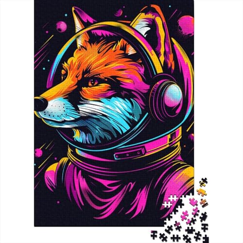 1000-teiliges Puzzle mit Weltraum-Astronauten-Fuchs, Puzzle für Erwachsene, ab 14 Jahren, 1000 Teile (38 x 26 cm) von LMYmoney