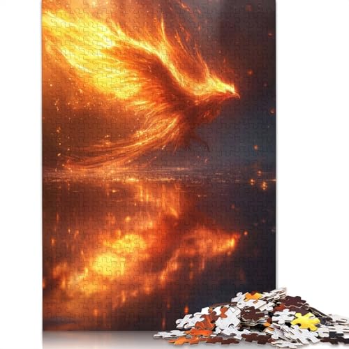 1000-teiliges Puzzle mit fliegendem Phönixvogel für Erwachsene, interessante Stressabbau-Puzzlespiele für Erwachsene und Teenager, 1000 Teile (75 x 50 cm) von LMYmoney