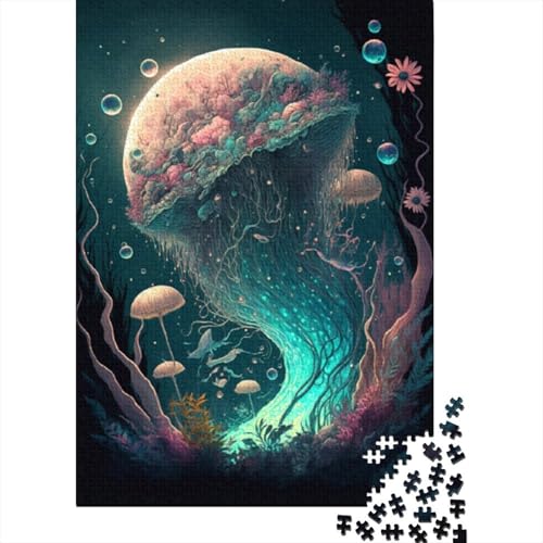 1000-teiliges Puzzle mit kosmischen Pilzen für Erwachsene, Puzzle für Erwachsene und Jugendliche ab 12 Jahren, 1000 Teile (38 x 26 cm) < von LMYmoney