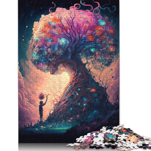 1000-teiliges Puzzle mit kosmischen Pilzen für Erwachsene, Puzzles, Lernspielzeug, 1000 Stück (75 x 50 cm) von LMYmoney