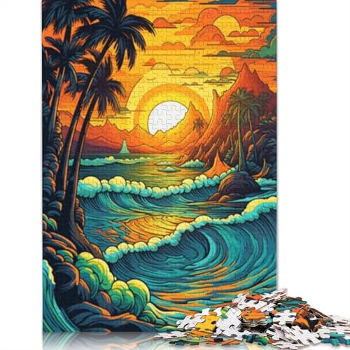 1000-teiliges Puzzle mit schönen Wellen für Erwachsene, Puzzle, Lernspiel, Herausforderungsspielzeug, 1000 Stück (75 x 50 cm) von LMYmoney
