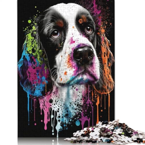 1000-teiliges buntes Beagle-Puzzle für Erwachsene und Teenager, 1000 Teile (75 x 50 cm) von LMYmoney