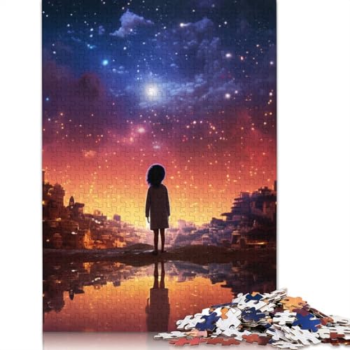 1000-teiliges buntes Galaxie-Puzzle für Erwachsene, Puzzle für Erwachsene und Jugendliche ab 12 Jahren, 1000 Teile (75 x 50 cm) < von LMYmoney