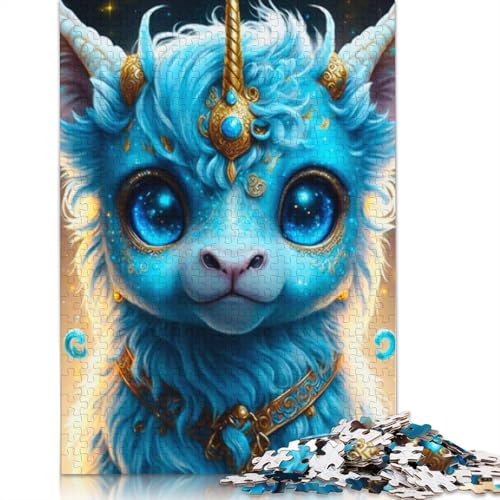 1000-teiliges süßes Drachenbaby-Puzzle für Erwachsene, Holzpuzzles, Puzzles für Erwachsene, Lernspiel, Herausforderungsspielzeug, 1000 Stück (75 x 50 cm) von LMYmoney