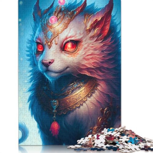 1000-teiliges süßes Drachenbaby-Puzzle für Erwachsene, Holzpuzzles für Teenager, Geschenke, einzigartige Heimdekoration und Geschenke, 1000 Stück (75 x 50 cm) von LMYmoney