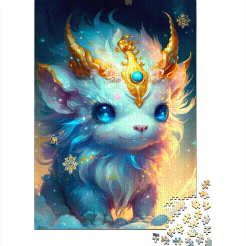1000-teiliges süßes Drachenbaby-Puzzle für Erwachsene, Puzzle, Puzzle für Erwachsene, einzigartige Heimdekoration und Geschenke, 1000 Teile (38 x 26 cm) von LMYmoney