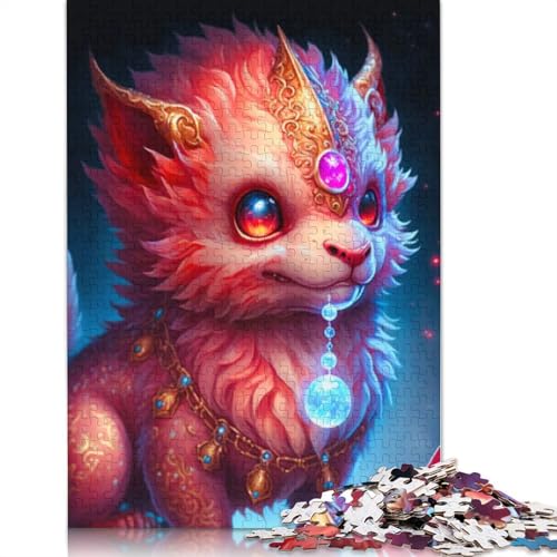 1000-teiliges süßes Drachenbaby-Puzzle für Erwachsene, Puzzle für Erwachsene und Jugendliche ab 12 Jahren, 1000 Teile (75 x 50 cm) < von LMYmoney