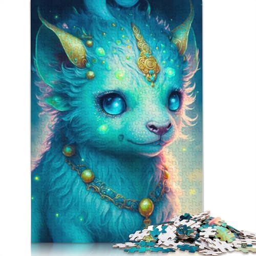 1000-teiliges süßes Drachenbaby-Puzzle für Erwachsene, Puzzle für Erwachsene und Jugendliche ab 12 Jahren, 1000 Teile (75 x 50 cm) < von LMYmoney