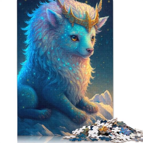 1000-teiliges süßes Drachenbaby-Puzzle für Erwachsene, Puzzles, Lernspielzeug, 1000 Stück (75 x 50 cm) von LMYmoney