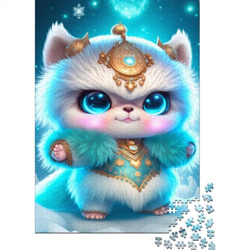 1000-teiliges süßes Drachenbaby-Puzzle für Erwachsene Teenager, Holzpuzzles, nachhaltiges Puzzle für Erwachsene | Spiele 1000 Teile (38 x 26 cm) von LMYmoney