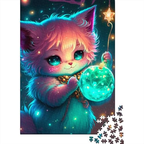 1000-teiliges süßes Drachenbaby-Puzzle für Erwachsene Teenager, Holzpuzzles, nachhaltiges Puzzle für Erwachsene | Spiele 1000 Teile (38 x 26 cm) von LMYmoney