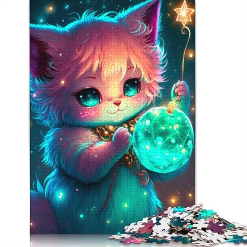 1000-teiliges süßes Drachenbaby-Puzzle für Erwachsene Teenager, Holzpuzzles, nachhaltiges Puzzle für Erwachsene | Spiele 1000 Teile (75 x 50 cm) von LMYmoney