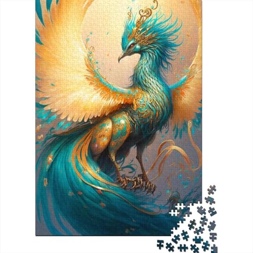 1000-teiliges süßes Drachenbaby-Puzzle für Erwachsene und Teenager, Holzpuzzle, Lernspiel, Herausforderung, Spielzeug, Geburtstagsgeschenke, 1000 Stück (38 x 26 cm) von LMYmoney
