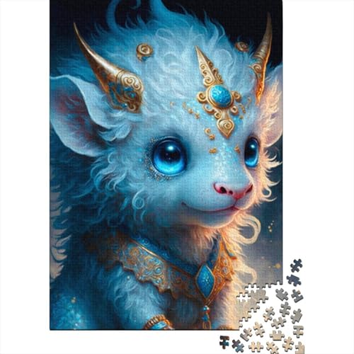 1000-teiliges süßes Drachenbaby-Puzzle für Erwachsene und Teenager, Lernspielzeug aus Holz, 1000 Teile (38 x 26 cm) von LMYmoney