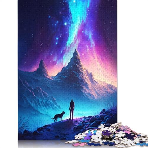 Abenteuer mit Meinem Hund, Puzzle für Erwachsene, 1000 Teile, interessantes Puzzle zur Stressreduzierung für Frauen und Männer, 1000 Teile (75 x 50 cm) von LMYmoney
