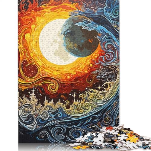 Abstract Moon Puzzle 1000 Teile Schwer Puzzle Spielzeug Lernspiel Impossible Herausforderungsspielzeug Für Erwachsene Und Kinder Ab 12 Jahren 1000pcs (75x50cm) von LMYmoney