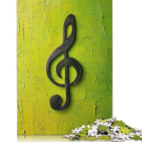 Abstraktes Notenschlüssel-Symbol-Puzzle, herausfordernd und knifflig, Premium-Karton-Puzzle für Erwachsene und Teenager, Geschenk, 1000 Teile (75 x 50 cm) von LMYmoney