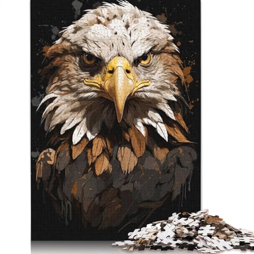 Adler-Tiere-Puzzle, 100% recyceltes Kartonpapier, rechteckiges Puzzle für Erwachsene und Kinder, 1000 Teile (26 x 38 cm) von LMYmoney
