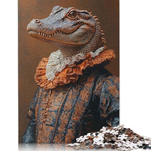 Alligator Nobleman Puzzle 1000-teilige Schwer Puzzle Spielzeug Lernspiel Impossible Herausforderung Spielzeug Für Erwachsene Und Kinder in Bewährter 1000pcs (40x28cm) von LMYmoney