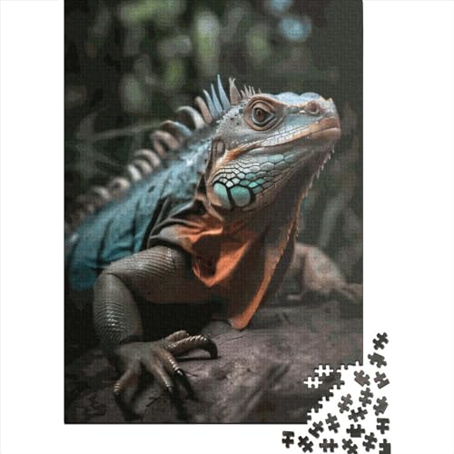 Amazing Iguana Puzzle 1000-teilige Schwer Puzzle Spielzeug Lernspiel Impossible Herausforderungsspielzeug Für Erwachsene Kinder 1000pcs (75x50cm) von LMYmoney