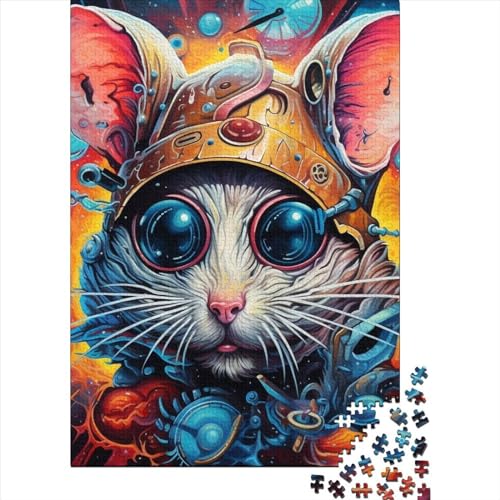 Aniamls Mouse Puzzles 1000 Teile Schwer Puzzle Spielzeug Pädagogisches Spiel Impossible Herausforderung Spielzeug Für Erwachsene Kinder 1000pcs (75x50cm) von LMYmoney
