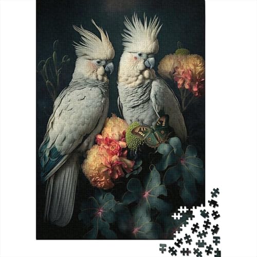 Animal Art Bird Puzzle 1000 Teile Schwer Puzzle Spielzeug Lernspiel Impossible Herausforderung Spielzeug Für Erwachsene Kinder 1000pcs (38x26cm) von LMYmoney