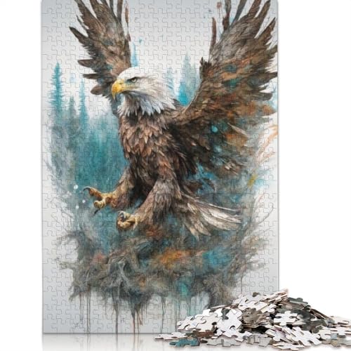Animal Art Bird Puzzle 1000 Teile Schwer Puzzle Spielzeug Lernspiel Impossible Herausforderung Spielzeug Für Erwachsene Kinder 1000pcs (75x50cm) von LMYmoney