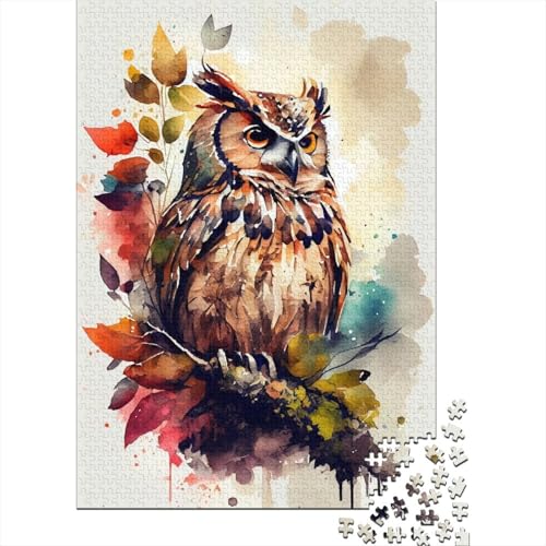 Animal Art Bird Puzzle 1000 Teile Schwer Puzzle Spielzeug Lernspiel Impossible Herausforderung Spielzeug Für Erwachsene Und Kinder Ab 12 Jahren 1000pcs (38x26cm) von LMYmoney