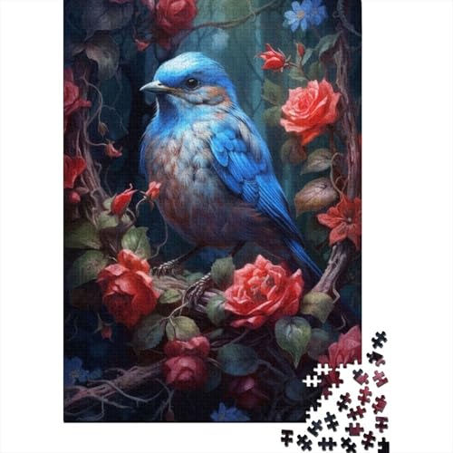 Animal Art Bird Puzzle 1000 Teile Schwer Puzzle Spielzeug Pädagogisches Spiel Impossible Herausforderungsspielzeug Für Erwachsene Kinder 1000pcs (38x26cm) von LMYmoney