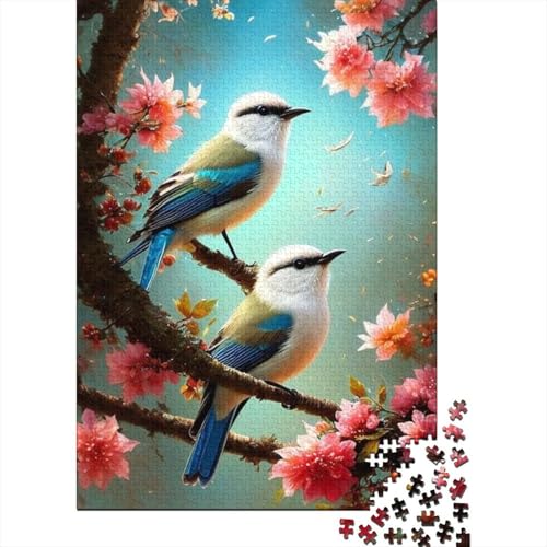Animal Art Bird Puzzle 1000-teilige Schwer Puzzle Spielzeug Lernspiel Impossible Herausforderung Spielzeug Für Erwachsene Kinder 1000pcs (38x26cm) von LMYmoney