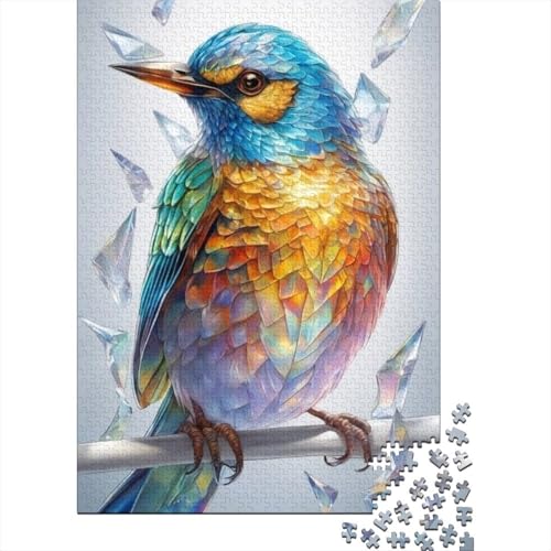 Animal Art Bird Puzzle 1000-teilige Schwer Puzzle Spielzeug Lernspiel Impossible Herausforderung Spielzeug Für Erwachsene Und Kinder in Bewährter 1000pcs (38x26cm) von LMYmoney