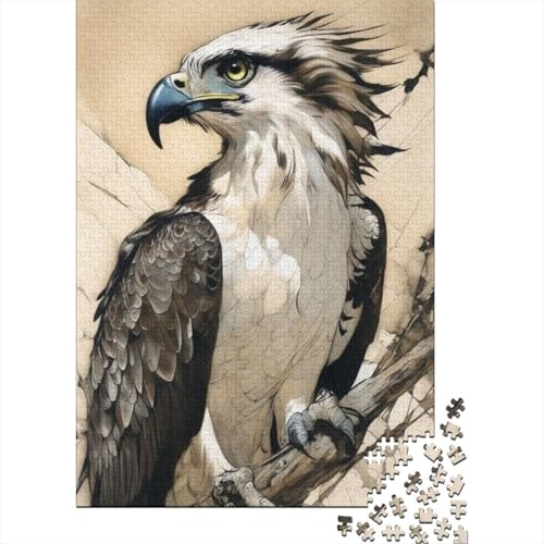 Animal Art Bird Puzzle 1000-teilige Schwer Puzzle Spielzeug Lernspiel Impossible Herausforderungsspielzeug Für Erwachsene Und Kinder Ab 12 Jahren 1000pcs (38x26cm) von LMYmoney