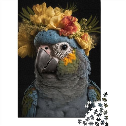Animal Art Bird Puzzle 1000-teilige Schwer Puzzle Spielzeug Lernspiel Impossible Herausforderungsspielzeug Für Erwachsene Und Kinder Ab 12 Jahren 1000pcs (38x26cm) von LMYmoney