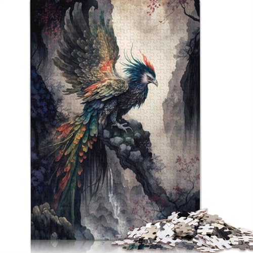Animal Art Bird Puzzle 1000-teilige Schwer Puzzle Spielzeug Lernspiel Impossible Herausforderungsspielzeug Für Erwachsene Und Kinder Ab 14 Jahren 1000pcs (75x50cm) von LMYmoney