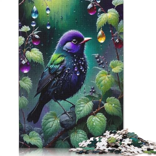 Animal Art Bird Puzzle 1000-teilige Schwer Puzzle Spielzeug Pädagogisches Spiel Impossible Herausforderung Spielzeug Für Erwachsene Kinder 1000pcs (75x50cm) von LMYmoney
