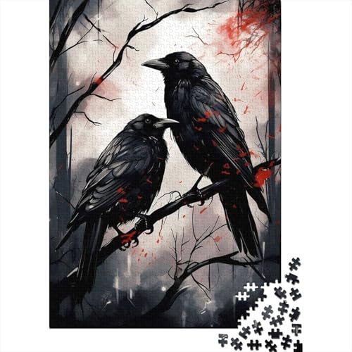 Animal Art Bird Puzzle 1000-teilige Schwer Puzzle Spielzeug Pädagogisches Spiel Impossible Herausforderungsspielzeug Für Erwachsene Kinder 1000pcs (38x26cm) von LMYmoney