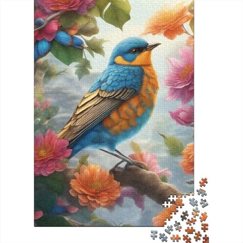 Animal Art Bird Puzzle 1000-teilige Schwer Puzzle Spielzeug Pädagogisches Spiel Impossible Herausforderungsspielzeug Für Erwachsene Kinder 1000pcs (38x26cm) von LMYmoney