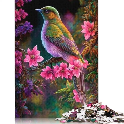 Animal Art Bird Puzzle 1000-teilige Schwer Puzzle Spielzeug Pädagogisches Spiel Impossible Herausforderungsspielzeug Für Erwachsene Kinder 1000pcs (75x50cm) von LMYmoney