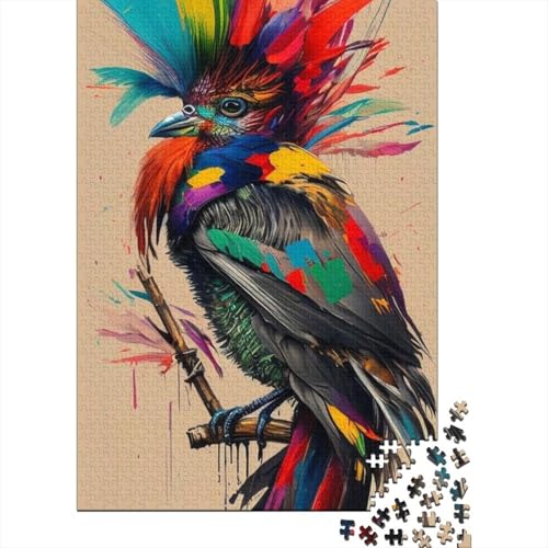 Animal Art Bird Puzzles 1000 Teile Schwer Puzzle Spielzeug Lernspiel Impossible Herausforderung Spielzeug Für Erwachsene Und Kinder in Bewährter 1000pcs (38x26cm) von LMYmoney