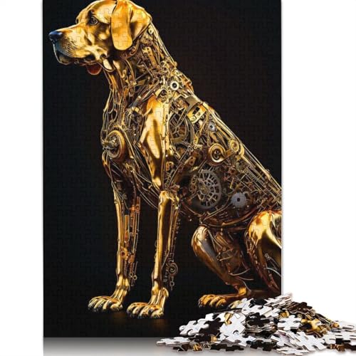 Animal Art Dog Puzzle 1000 Teile Schwer Puzzle Spielzeug Lernspiel Impossible Herausforderung Spielzeug Für Erwachsene Und Kinder in Bewährter 1000pcs (75x50cm) von LMYmoney
