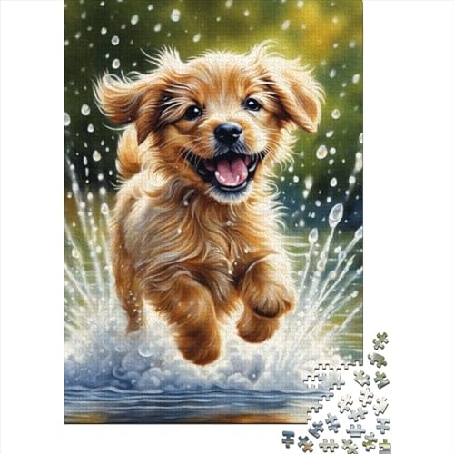 Animal Art Dog Puzzle 1000 Teile Schwer Puzzle Spielzeug Lernspiel Impossible Herausforderungsspielzeug Für Erwachsene Und Kinder Ab 14 Jahren 1000pcs (38x26cm) von LMYmoney
