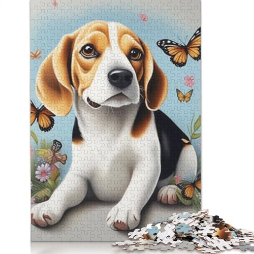 Animal Art Dog Puzzle 1000 Teile Schwer Puzzle Spielzeug Lernspiel Impossible Herausforderungsspielzeug Für Erwachsene Und Kinder Ab 14 Jahren 1000pcs (75x50cm) von LMYmoney