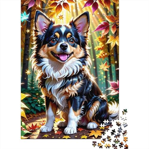 Animal Art Dog Puzzle 1000 Teile Schwer Puzzle Spielzeug Pädagogisches Spiel Impossible Herausforderungsspielzeug Für Erwachsene Und Kinder in Bewährter 1000pcs (38x26cm) von LMYmoney